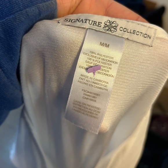 SIGNATURE COLLECTION WOMENS WHITE EYELET DRESS - Picture 3 of 3